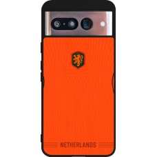 Coque Google Pixel 8 - Silicone rigide noir Maillot de football Pays-Bas 2026 personnalisable