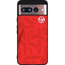 Google Pixel 8 Case Hülle - Silikon schwarz Tunesien 2022 personalisierbares Fussballtrikot