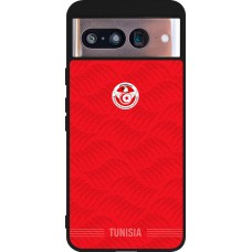 Coque Google Pixel 8 - Silicone rigide noir Maillot de football Tunisie 2026 personnalisable