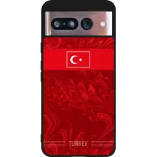 Google Pixel 8 Case Hülle - Silikon schwarz Türkei 2026 personalisierbares Fussballtrikot