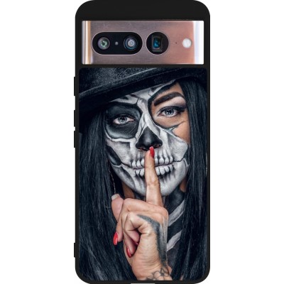 Google Pixel 8 Case Hülle - Silikon schwarz Halloween 18 19