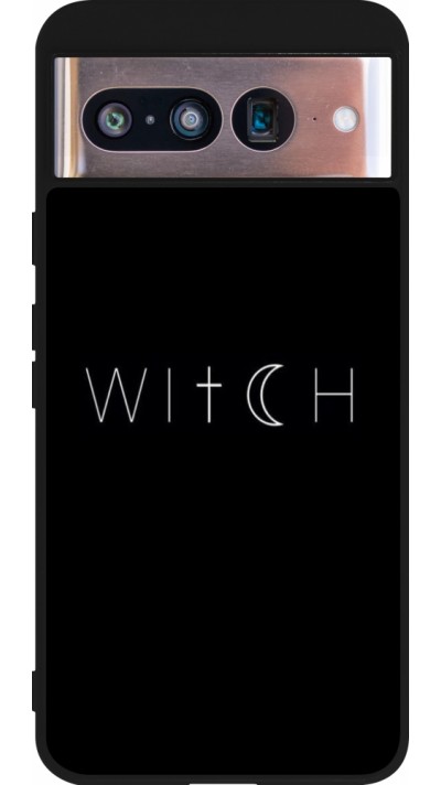 Google Pixel 8 Case Hülle - Silikon schwarz Halloween 22 witch word