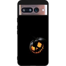 Google Pixel 8 Case Hülle - Silikon schwarz Halloween 2023 discreet pumpkin