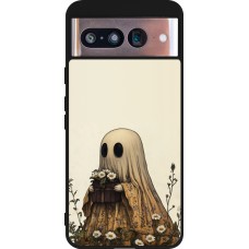 Google Pixel 8 Case Hülle - Silikon schwarz Halloween 2025 Ghost gardener