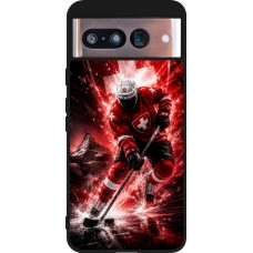Coque Google Pixel 8 - Silicone rigide noir Hockey World Championship Player
