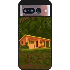 Google Pixel 8 Case Hülle - Silikon schwarz Benitos house DTMF