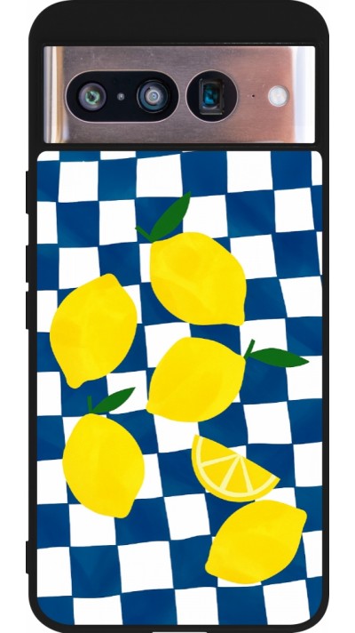 Google Pixel 8 Case Hülle - Silikon schwarz Illustration lemons 2026