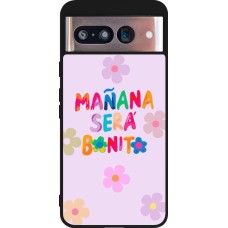 Google Pixel 8 Case Hülle - Silikon schwarz Karol G Manana sera bonito