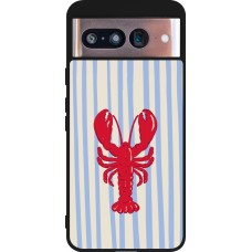 Coque Google Pixel 8 - Silicone rigide noir Red lobster 2026