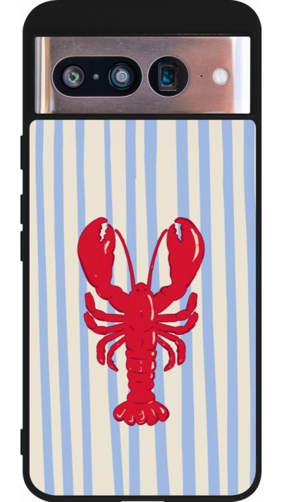 Google Pixel 8 Case Hülle - Silikon schwarz Red lobster 2026