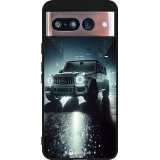 Coque Google Pixel 8 - Silicone rigide noir Mercedes G AMG Night