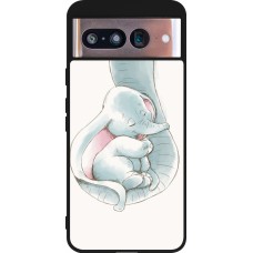 Coque Google Pixel 8 - Silicone rigide noir Mom 1903