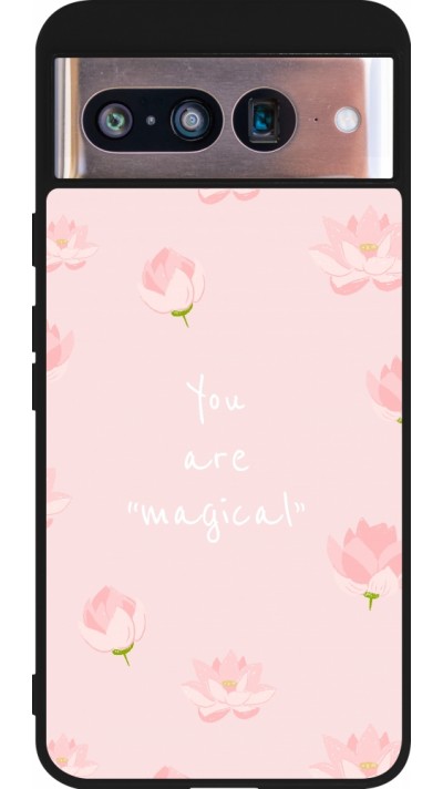 Coque Google Pixel 8 - Silicone rigide noir Mom 2023 your are magical