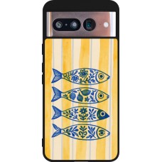Google Pixel 8 Case Hülle - Silikon schwarz Portuguese fish 2026