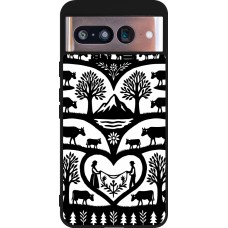 Coque Google Pixel 8 - Silicone rigide noir Poya Suisse 2