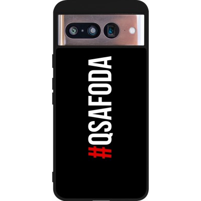Google Pixel 8 Case Hülle - Silikon schwarz Qsafoda 1