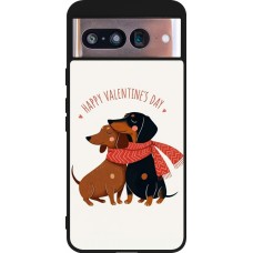 Google Pixel 8 Case Hülle - Silikon schwarz Saint Valentines Day 26 Happy Valentine