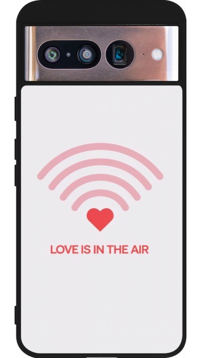 Google Pixel 8 Case Hülle - Silikon schwarz Saint Valentines Day 26 Love is in the air