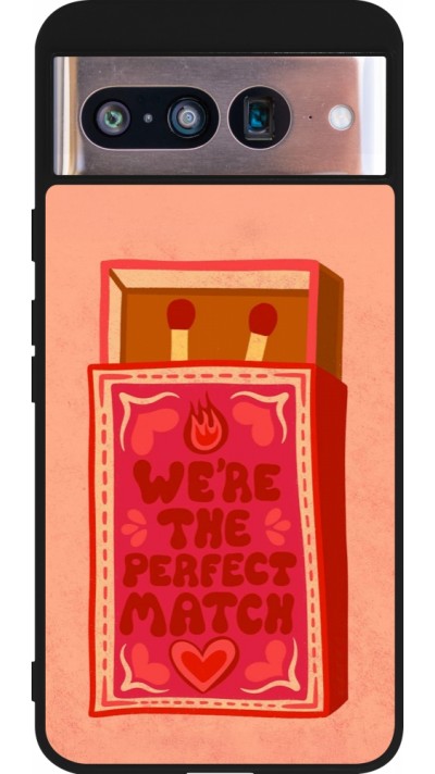 Google Pixel 8 Case Hülle - Silikon schwarz Saint Valentines Day 26 Perfect Match