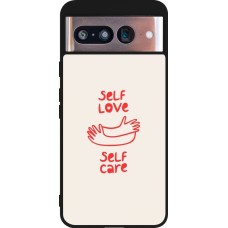 Google Pixel 8 Case Hülle - Silikon schwarz Saint Valentines Day 26 Self love self care