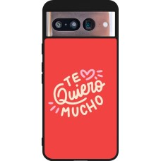 Google Pixel 8 Case Hülle - Silikon schwarz Saint Valentines Day 26 Te quiero mucho