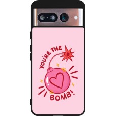 Google Pixel 8 Case Hülle - Silikon schwarz Saint Valentines Day 26 You are the bomb