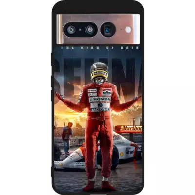 Google Pixel 8 Case Hülle - Silikon schwarz Senna The King of Rain