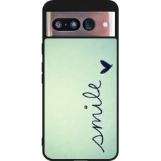 Google Pixel 8 Case Hülle - Silikon schwarz Smile