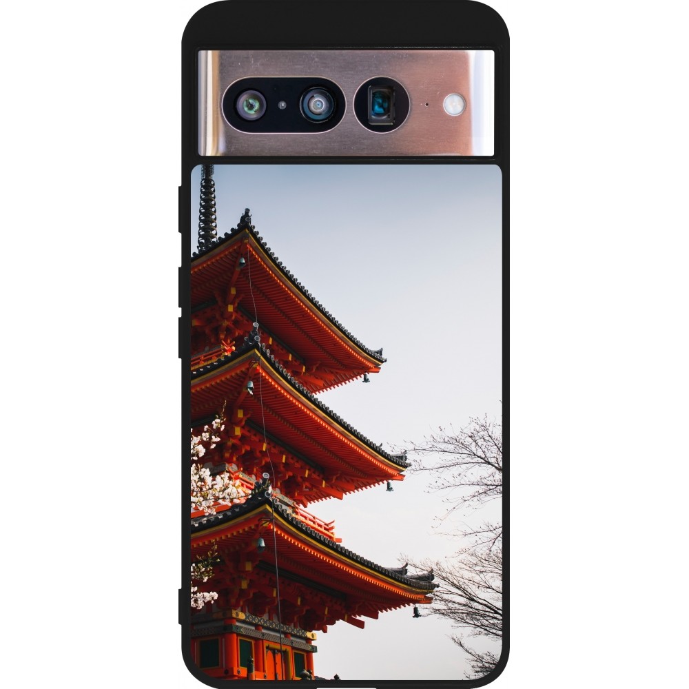 Google Pixel 8 Case Hülle - Silikon schwarz Spring 23 Japan