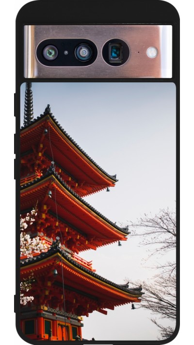 Coque Google Pixel 8 - Silicone rigide noir Spring 23 Japan