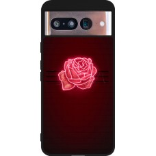 Google Pixel 8 Case Hülle - Silikon schwarz Spring 23 neon rose
