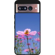Google Pixel 8 Case Hülle - Silikon schwarz Bee on a flower Spring 2026