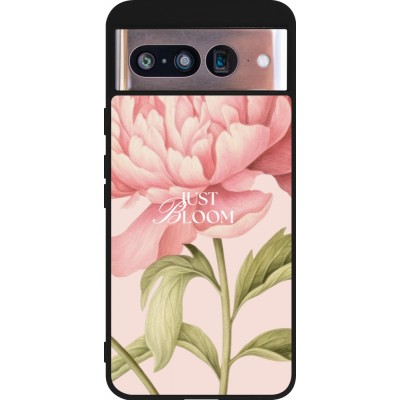 Coque Google Pixel 8 - Silicone rigide noir Just Bloom Spring 2026
