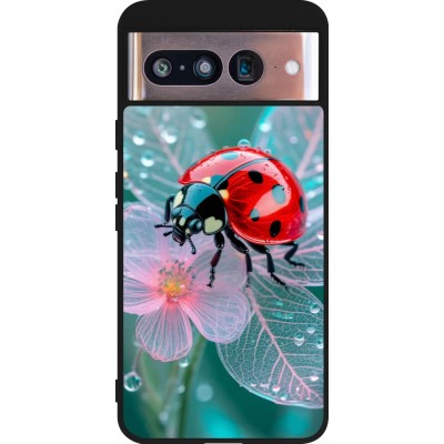 Coque Google Pixel 8 - Silicone rigide noir Ladybird in bloom Spring 2026