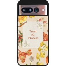 Google Pixel 8 Case Hülle - Silikon schwarz Trust the process Spring 2026