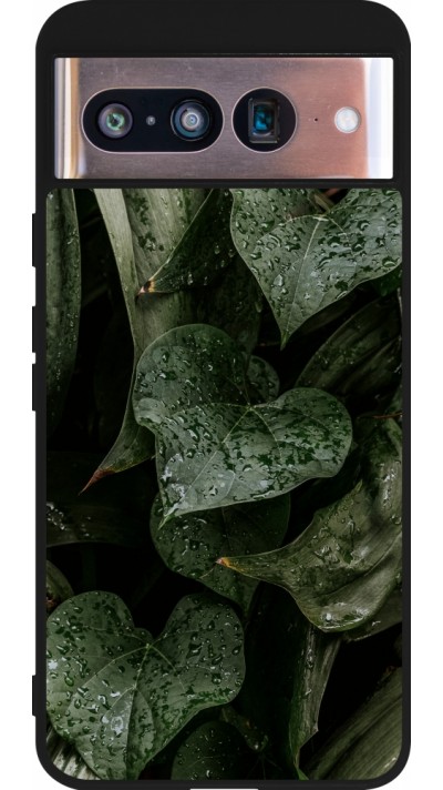 Coque Google Pixel 8 - Silicone rigide noir Spring 23 fresh plants