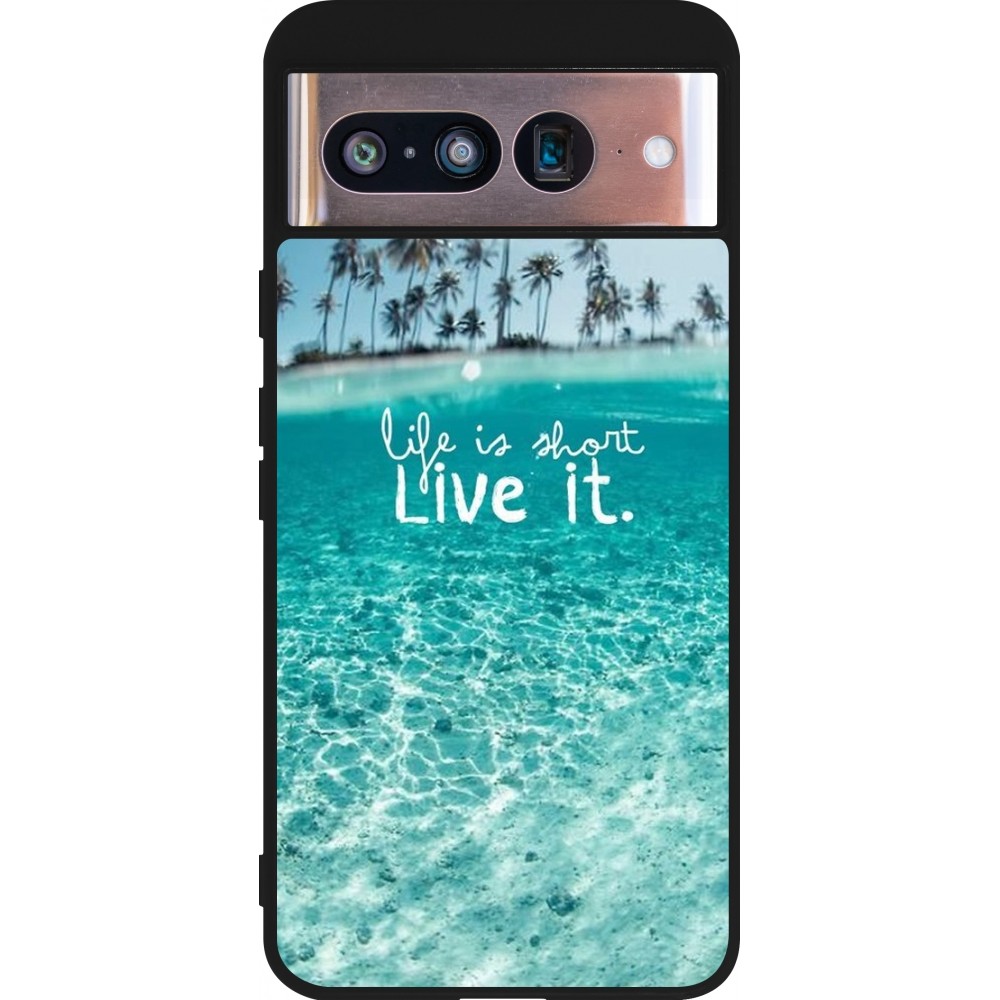 Google Pixel 8 Case Hülle - Silikon schwarz Summer 18 24
