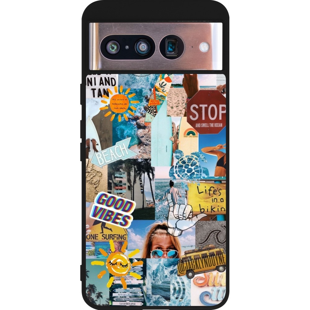 Google Pixel 8 Case Hülle - Silikon schwarz Summer 2021 15