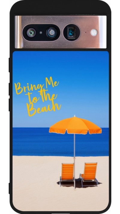 Coque Google Pixel 8 - Silicone rigide noir Summer 2025 Bring me to the beach