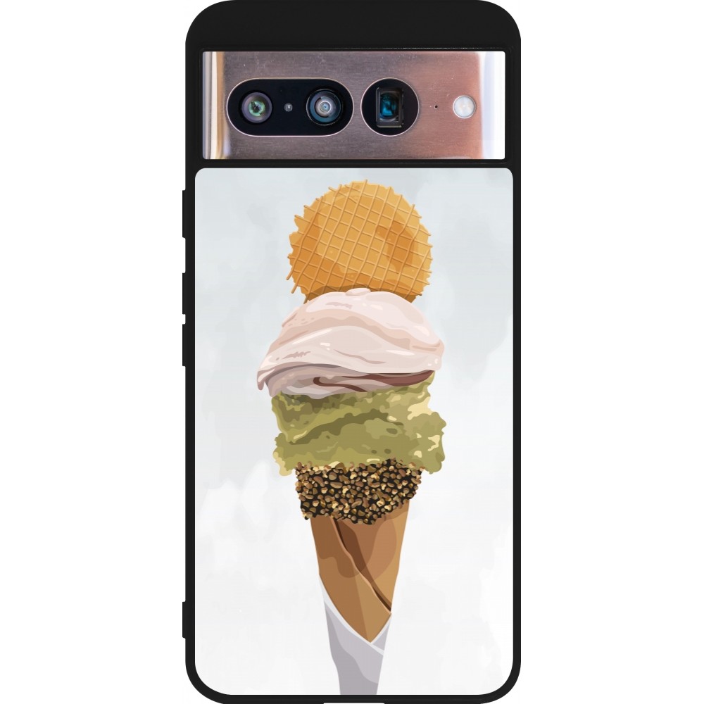 Google Pixel 8 Case Hülle - Silikon schwarz Summer 2025 Cornet