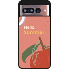Coque Google Pixel 8 - Silicone rigide noir Summer 2025 Hello summer