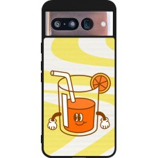Coque Google Pixel 8 - Silicone rigide noir Summer drink 2026