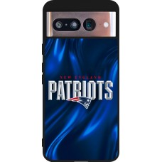 Coque Google Pixel 8 - Silicone rigide noir Super Bowl 26 Patriots 2