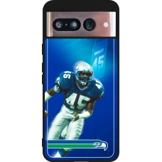 Coque Google Pixel 8 - Silicone rigide noir Super Bowl 26 Seattle 1