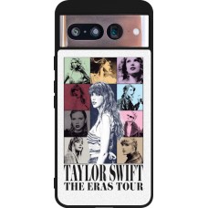 Coque Google Pixel 8 - Silicone rigide noir Taylor Swift The Eras Tour