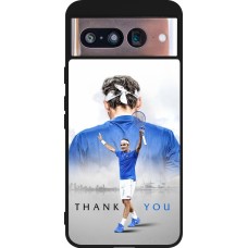 Google Pixel 8 Case Hülle - Silikon schwarz Thank you Roger