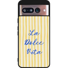 Coque Google Pixel 8 - Silicone rigide noir The good life 2026
