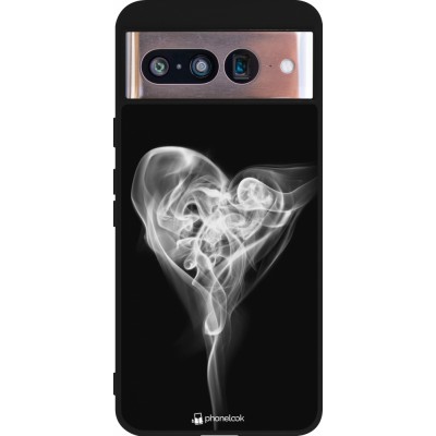 Google Pixel 8 Case Hülle - Silikon schwarz Valentine 2022 Black Smoke
