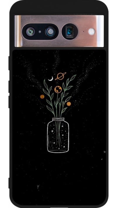 Coque Google Pixel 8 - Silicone rigide noir Vase black