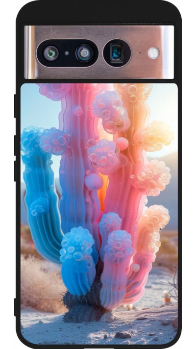 Google Pixel 8 Case Hülle - Silikon schwarz Artificial vegetation 2025